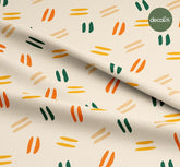 Renkli  Çizgi Geometrik Desenli Dijital Baskılı Kumaş